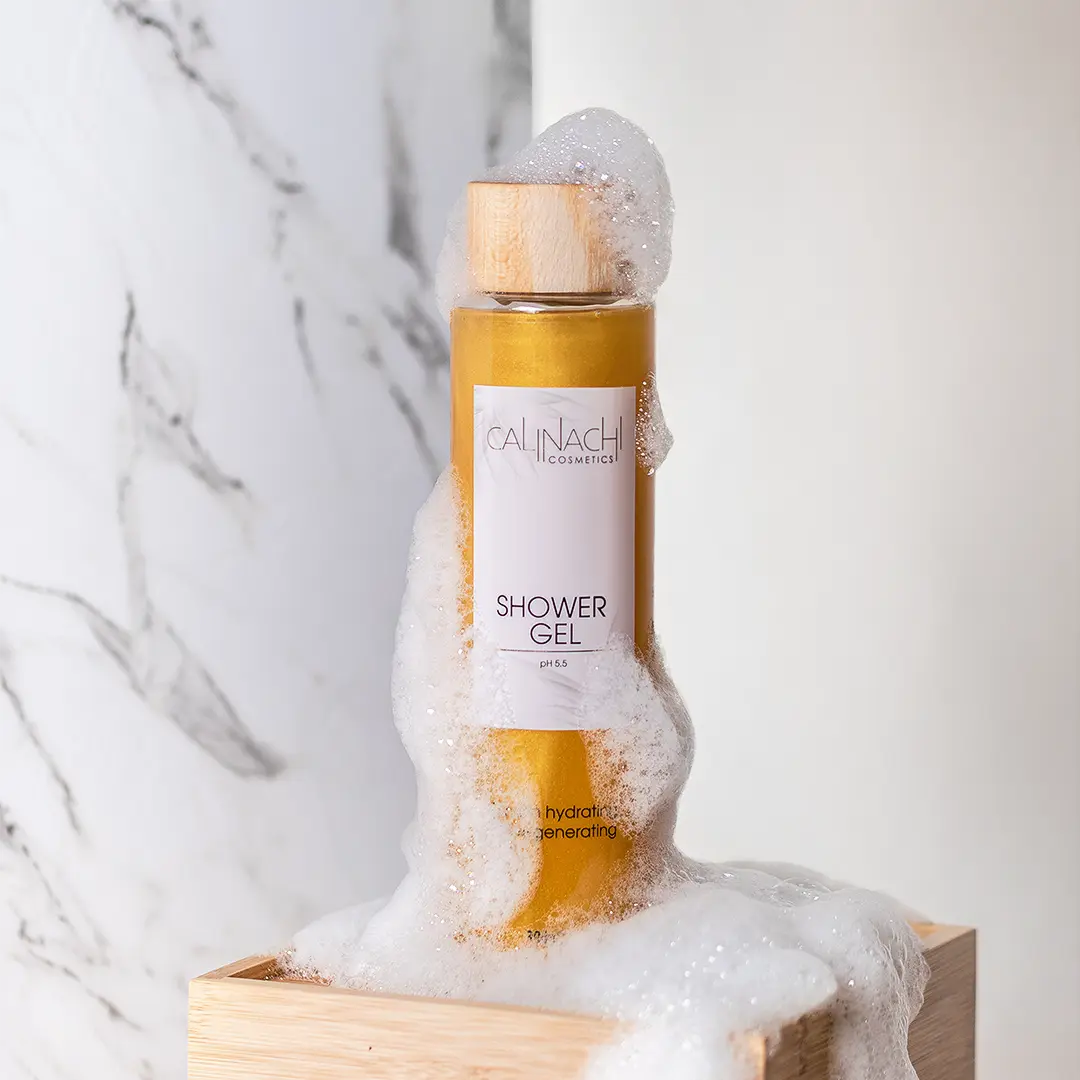 Shower Gel, Lotus and Centella extract, pH 5.5, 300ml. CALINACHI Cosmetics