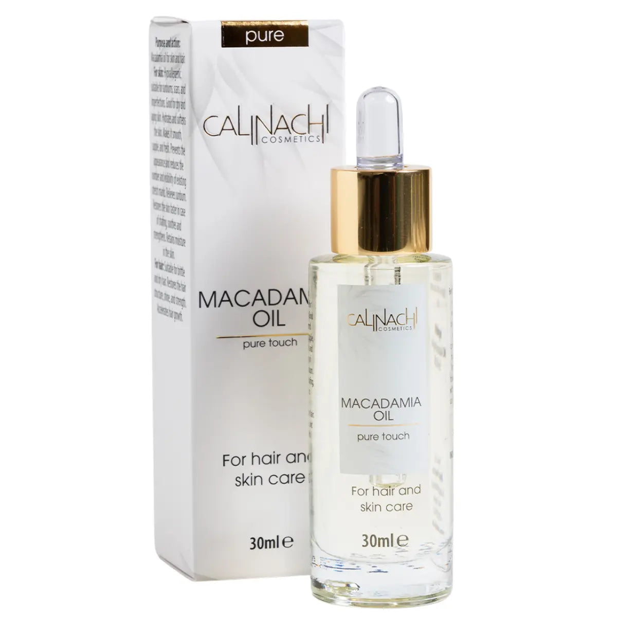 Macadamia Oil, 30ml. CALINACHI Cosmetics