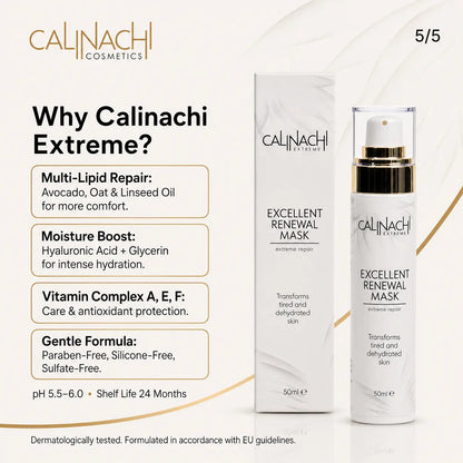 Excellent Renewal Mask for Face, Neck, and Décolletage, 50ml. skincare CALINACHI Cosmetics